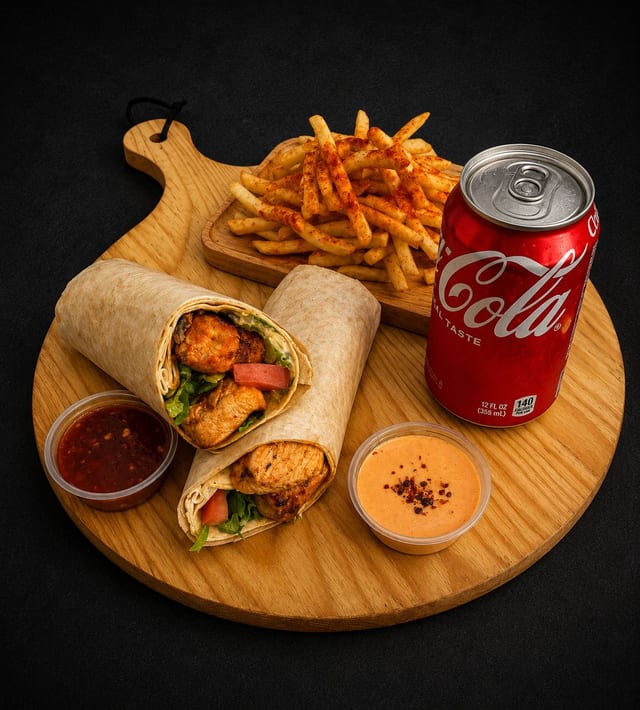 Chicken Kebab Combo.