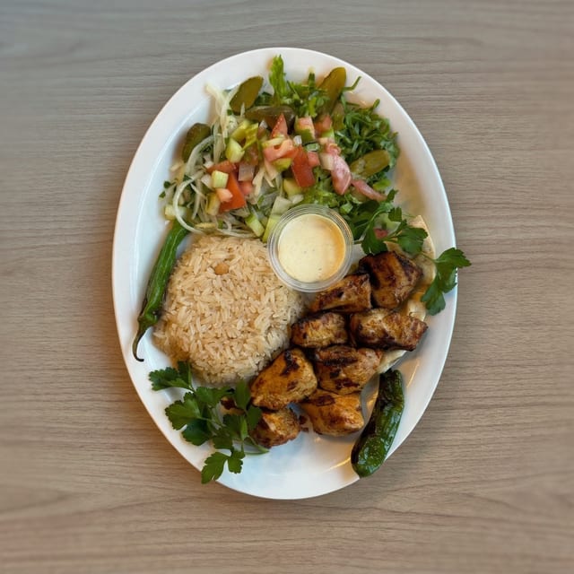 Chicken Kebab Plate.