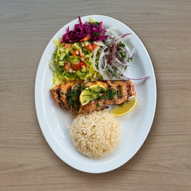 Grilled Salmon Plate.